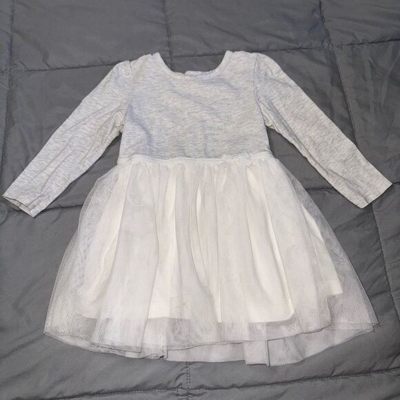 18m gray tulle dress carters like new - Picture 1 of 2